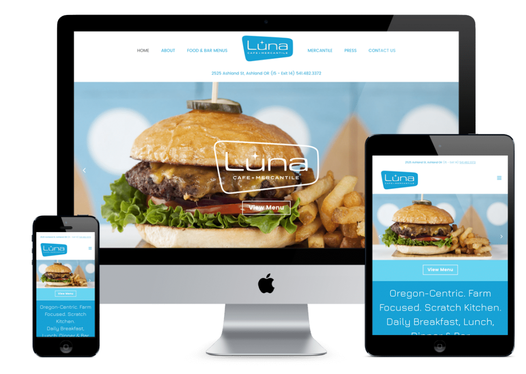 A responsive website across all platforms.